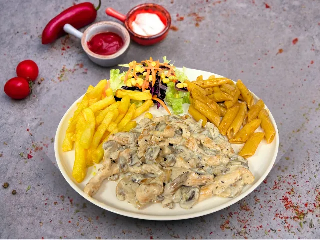 Kremalı Mantarlı Tavuk